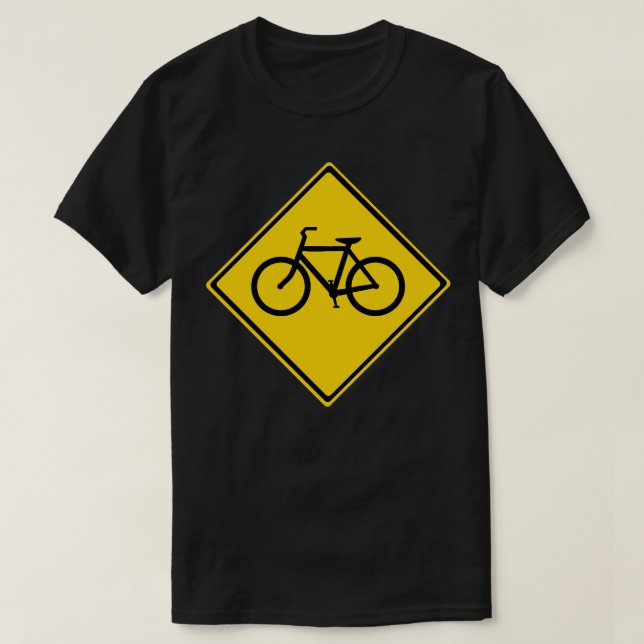 Vägskyltscykel T Shirt (Design framsida)