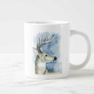 Vågställ - vattenfärg jumbo mugg
