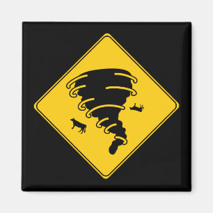 Vägteckentornado Magnet