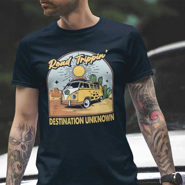 Vägtrippin,Western grafik,Retro Travel Shirt T Shirt (Skapare uppladdad)