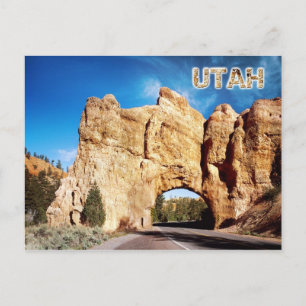 Vägtunnel, Red Canyon, Utah Vykort