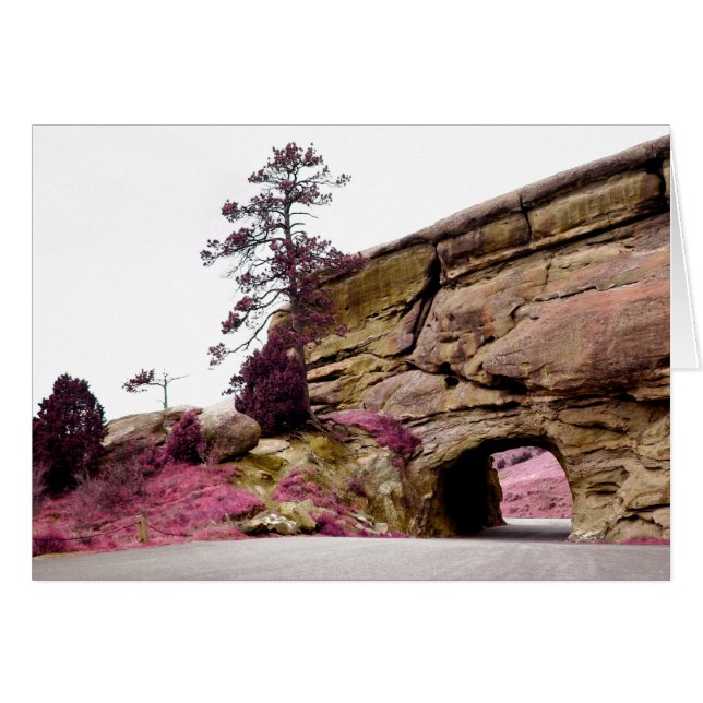Vägtunneln land hälsningskort (Framsidan Horizontal)