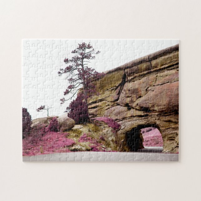 Vägtunneln land pussel (Horisontell)