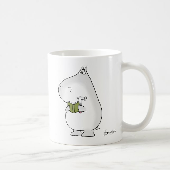Vaguely Competof Hippo av Sandra Boynton Kaffemugg (Höger)