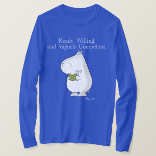 Vaguely Competof Hippo av Sandra Boynton T Shirt