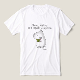 Vaguely Competof Hippo av Sandra Boynton T Shirt