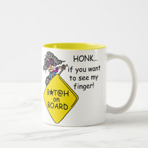 Vägursinnehumor Två-Tonad Mugg