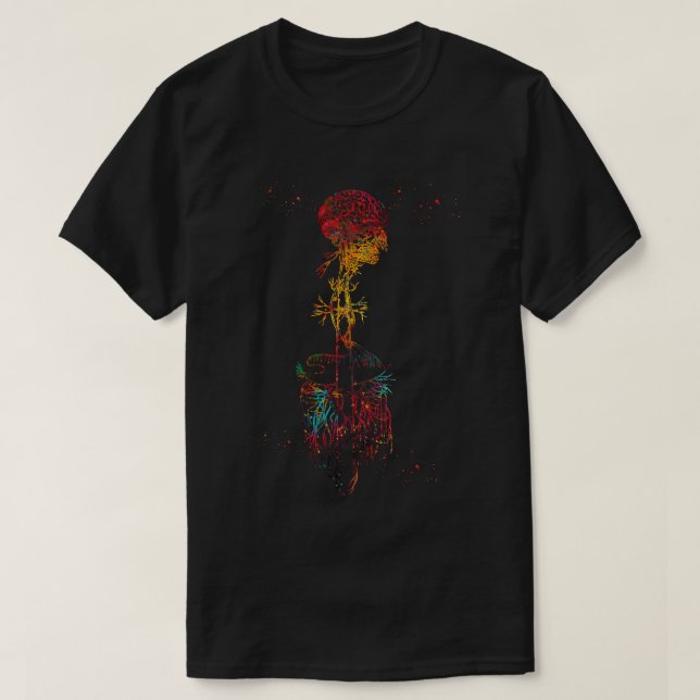 Vagus Nerve Art 1 T Shirt (Design framsida)