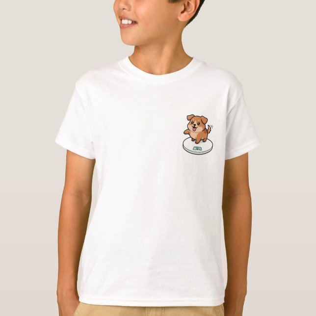 Vågvåg Puppy Barn T Shirt (Framsida)