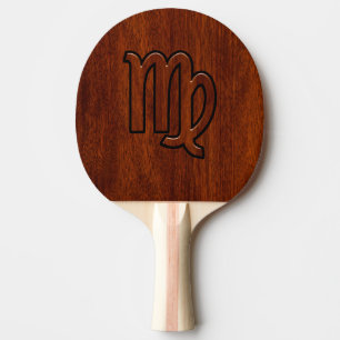 VågZodiac i wood stil för mahogny Pingisracket