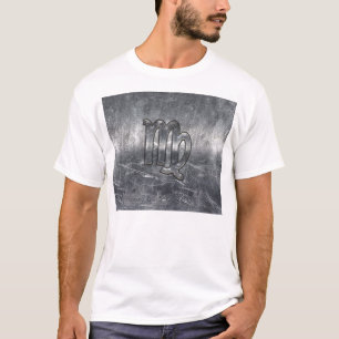 VågZodiac undertecknar i Grunge bedrövad stildek T Shirt