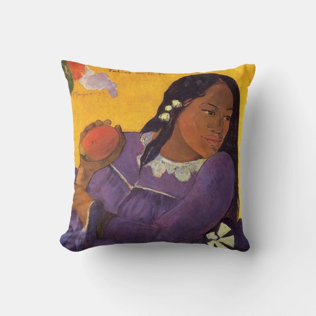 Vahine No Te VI - Paul Gauguin Pillow Kudde (Framsida)
