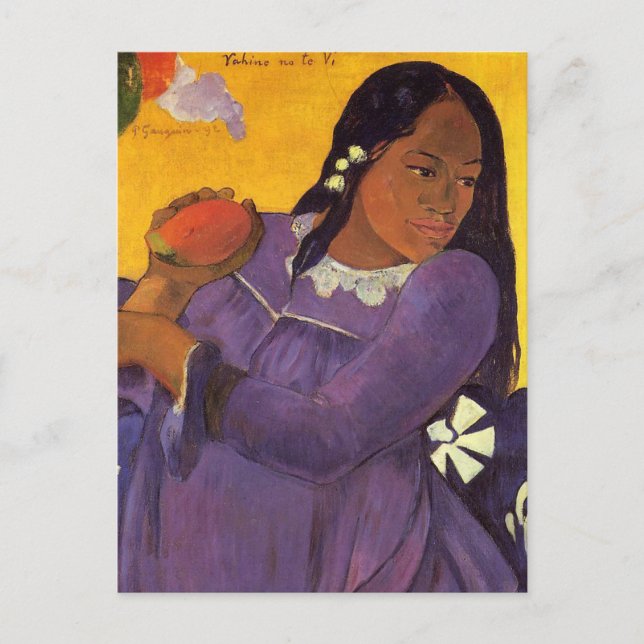 "Vahine No Te VI" - Paul Gauguin vykort (Framsida)