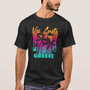 Vai Crete Creece T Shirt