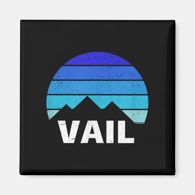 Vail, Colorado Bluebird Day Magnet (Framsidan)