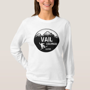 Vail Colorado dam snowboard art hoodie Tee Shirt