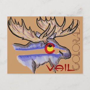 Vail Colorado elk-vykort Vykort
