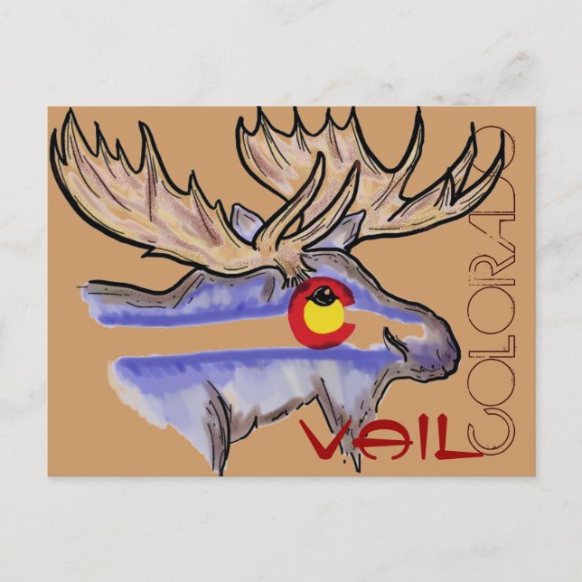 Vail Colorado elk-vykort Vykort (Framsida)