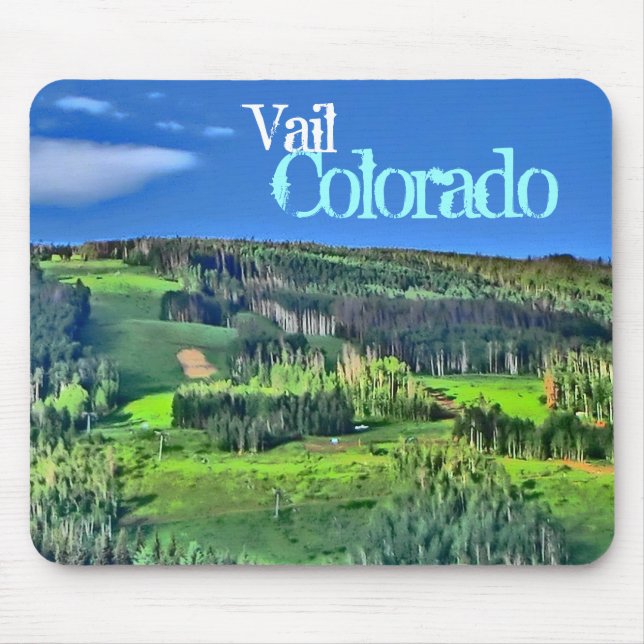 Vail Colorado färg mousserande Musmatta (Framsidan)