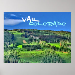 Vail Colorado färg poster