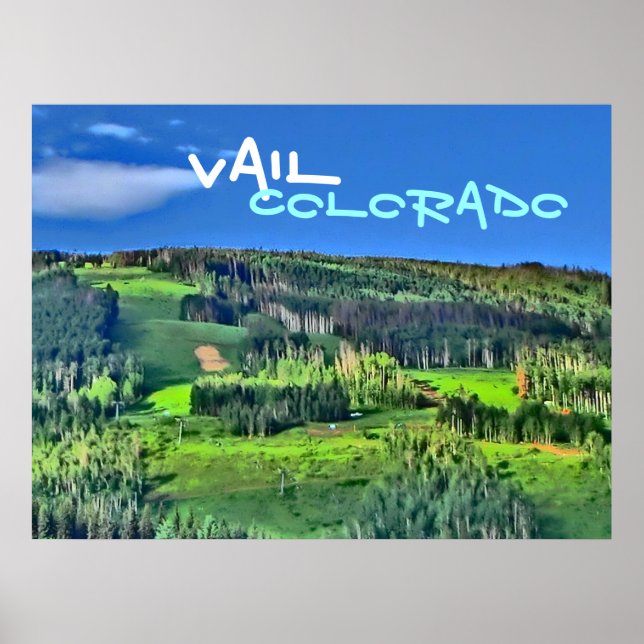 Vail Colorado färg poster (Framsidan)