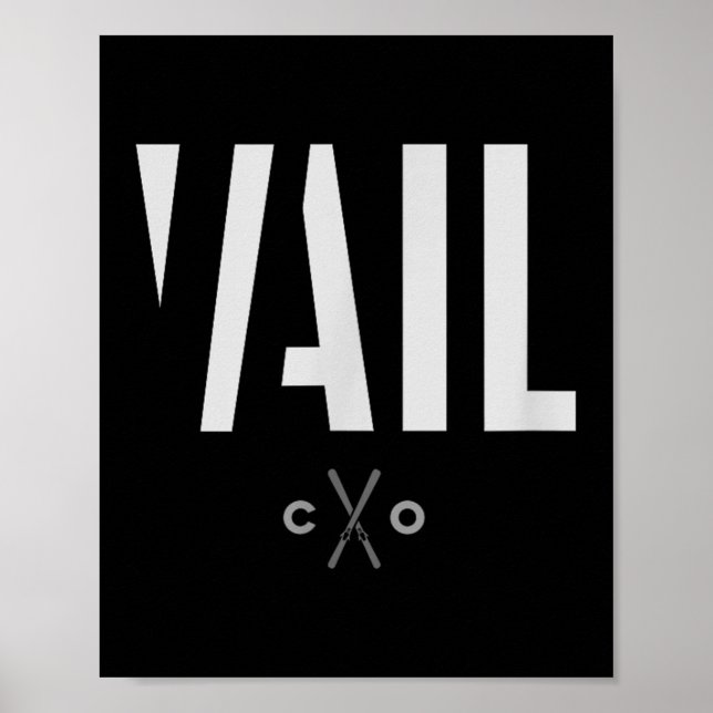 Vail Colorado Graphic Ski Poster (Framsidan)