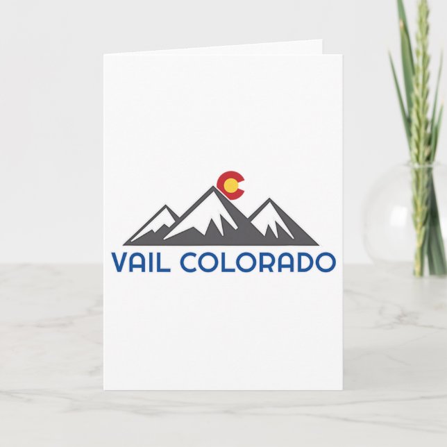 Vail, Colorado Klippiga bergen  Kort (Framsida)