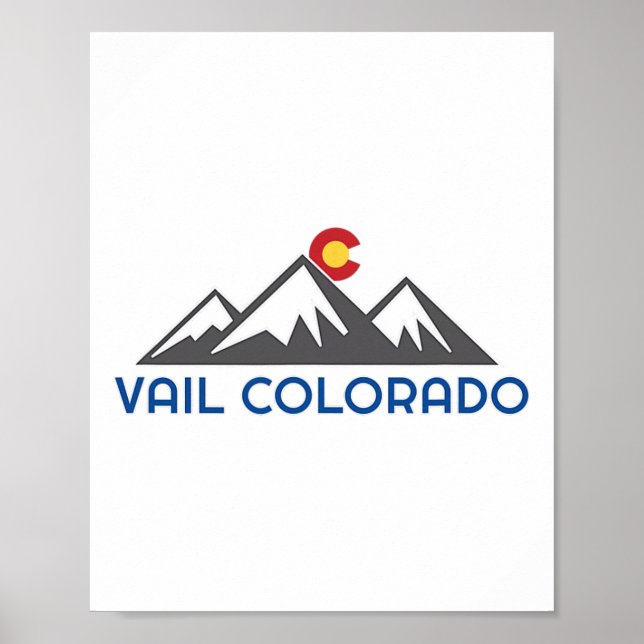 Vail, Colorado Klippiga bergen  Poster (Framsidan)