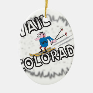 Vail Colorado - med Clive Julgransprydnad Keramik