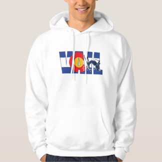Vail Colorado med Snö Skier Hoodie