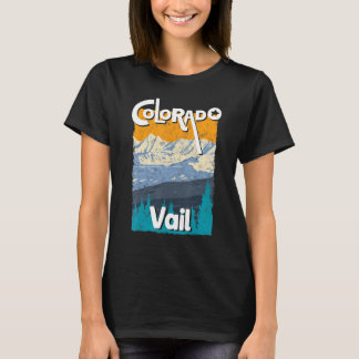 Vail Colorado Mountain State Rocky mountains Skiin T Shirt