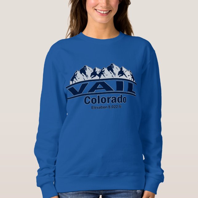 Vail Colorado och Rocky mountains T Shirt (Framsida)