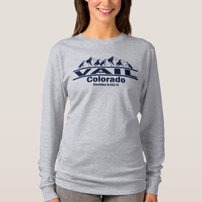 Vail Colorado och Rocky mountains T Shirt (Framsida)