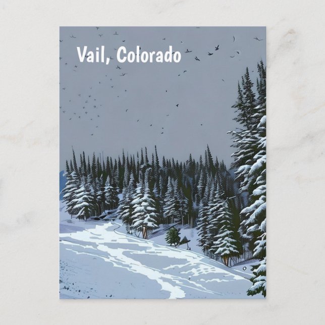 Vail, Colorado Postcard Vykort (Framsida)