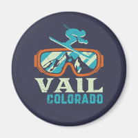Vail Colorado Retro Skiing Snowboarding