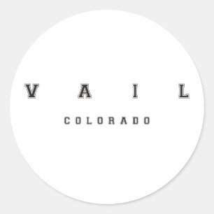 Vail Colorado Runt Klistermärke