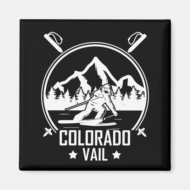 Vail Colorado Ski Magnet (Framsidan)