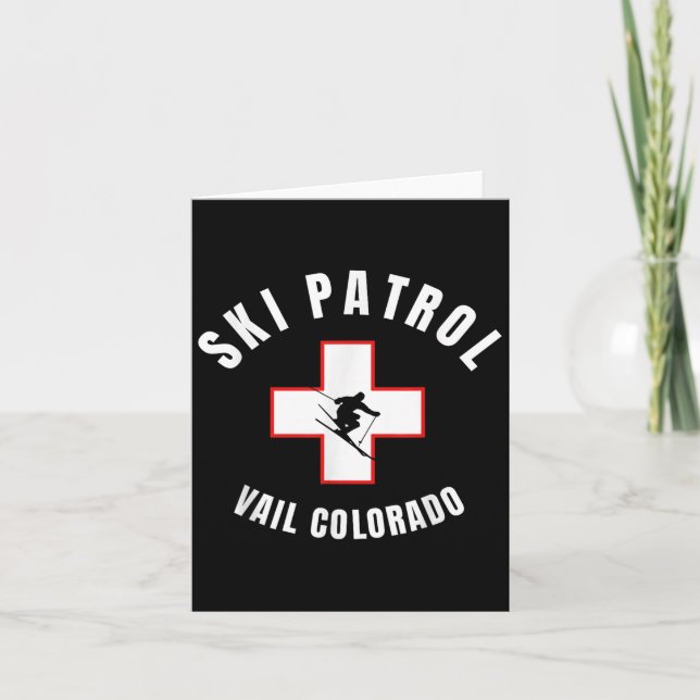 Vail Colorado Ski Patrol Kort (Framsida)