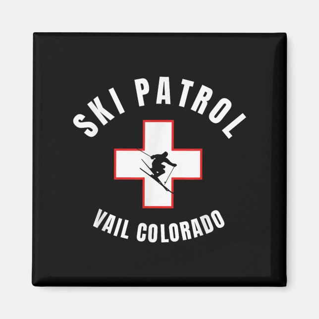 Vail Colorado Ski Patrol Magnet (Framsidan)