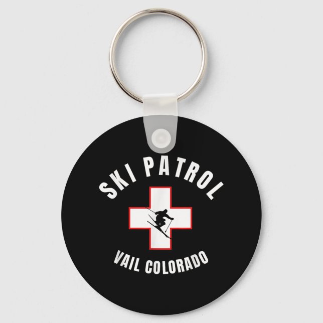 Vail Colorado Ski Patrol Nyckelring (Framsida)