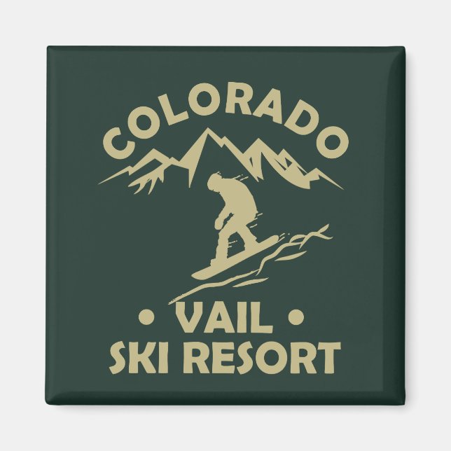 Vail Colorado ski resort Magnet (Framsidan)