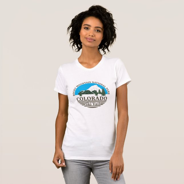 Vail Colorado ski resort T Shirt (Hel framsida)