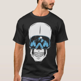 Vail Colorado - Ski & Snowboard Skeleton T Shirt