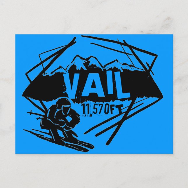 Vail Colorado skidhöjdvykort Vykort (Framsida)