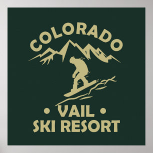 Vail Colorado skidort Poster