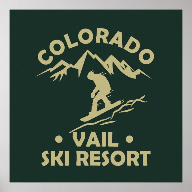 Vail Colorado skidort Poster (Framsidan)