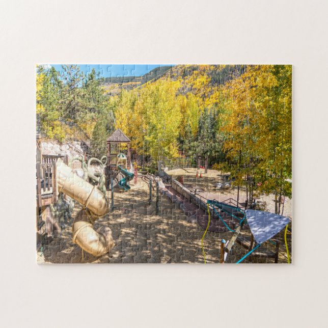 Vail Colorado Skogspark. Pussel (Horisontell)