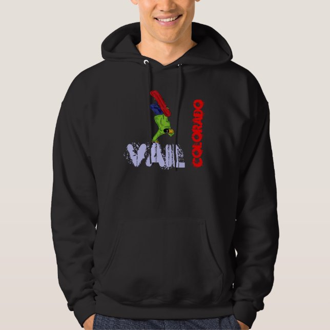 Vail Colorado snowboardhoodie Tröja Med Luva (Framsida)