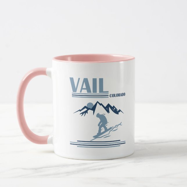 Vail Colorado snowboarding Mugg (Vänster)