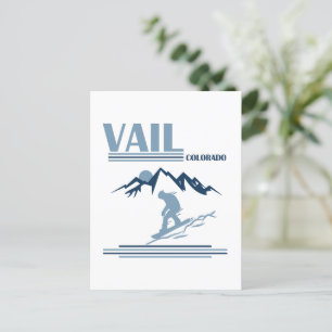 Vail Colorado snowboarding Vykort